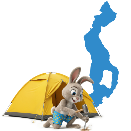 Sunny mascotte Camping Lago d'Iseo - Italy
